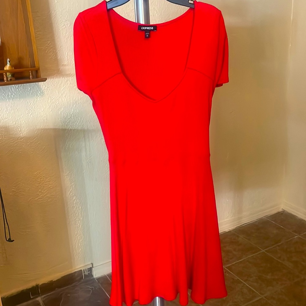 Valentines hot red causal dress